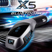 FM модулятор X5, Bluetooth, USB, AUX