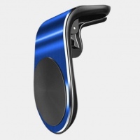 Магнитный держатель телефона, крепление в дефлектор (синий)